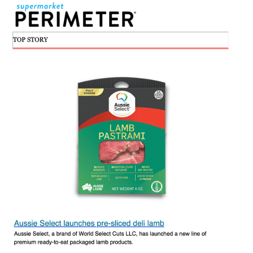 Aussie Select Lamb Featured in Supermarket Perimeter